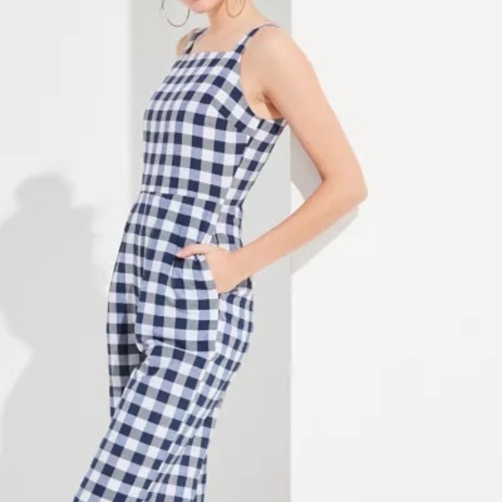 Love & Harmony Gingham Culotte Jumpsuit